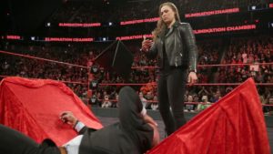 WWE: UFC Fighters attend WWE's Elimination Chamber event in disguise to support Ronda Rousey - ronda rousey