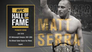 UFC: Matt Serra named to the UFC Hall of Fame, Class of 2018 - Matt Serra