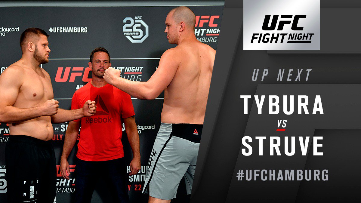 UFC Fight Night 134 Results - Marcin Tybura defeated Stefan Struve via Unanimous Decision -