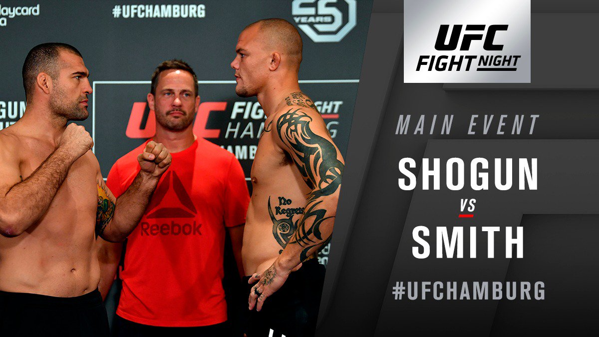 UFC Fight Night 134 Shogun vs. Smith - Play By Play Updates & Live Results -