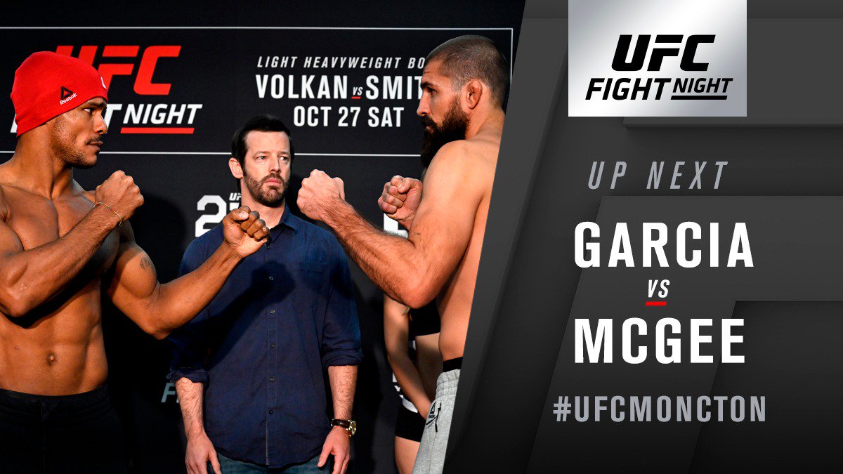 UFC Fight Night 138 Oezdemir vs. Smith Results: Court McGee defeated Alex Garcia via Unanimous Decision -