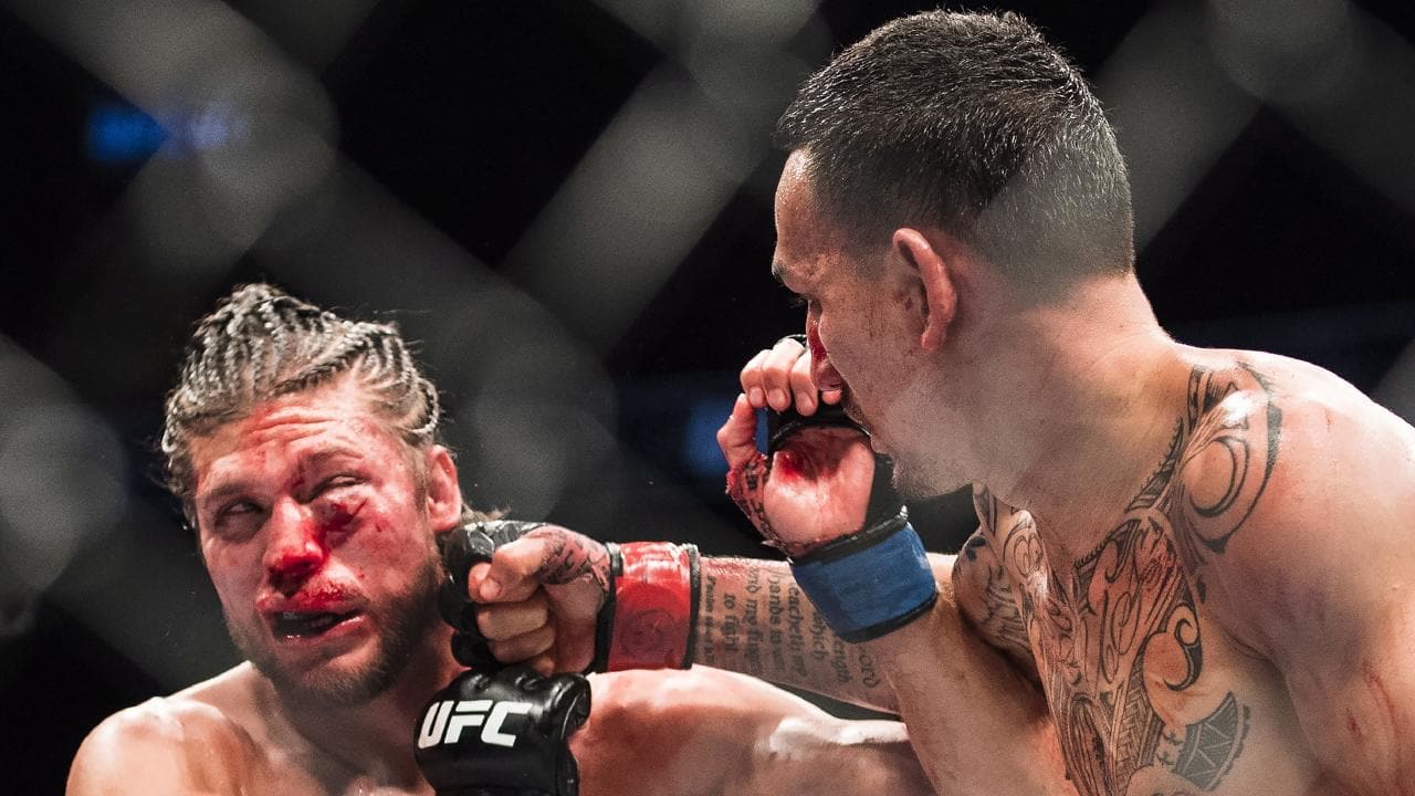 Brian Ortega reacts to doctor's stoppage of Max Holloway fight; reveals broken nose and hand -
