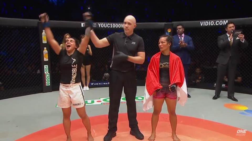 Puja Tomar Registers Her 1st Win in ONE Championship in a Shocking Upset of the Fan Favorite Priscilla Hertati -