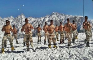 VIDEO: Indo-Tibetan Border Police personnel practice martial arts at 11000 feet in extreme cold - ITBP