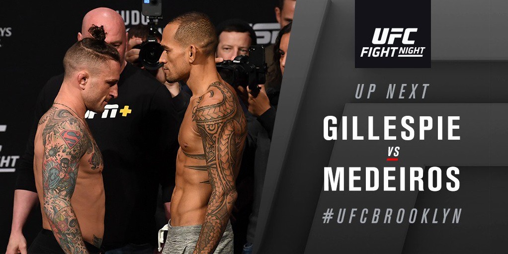 UFC Fight Night 143 Results: Gregor Gillespie Stays Undefeated, Stops Yancy Medeiros in Round 2 -