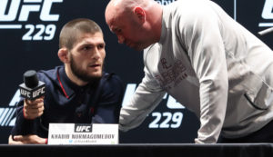Dana White says that if Khabib sits out for a long time - the Interim title's coming! - Khabib Nurmagomedov