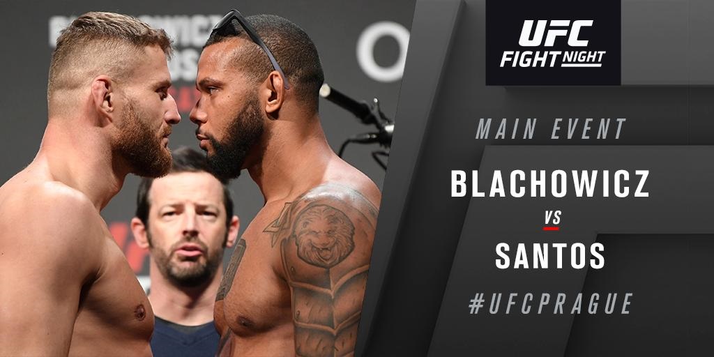 UFC Fight Night 135 'Blachowicz vs. Santos' - Play by Play Updates & LIVE Results -