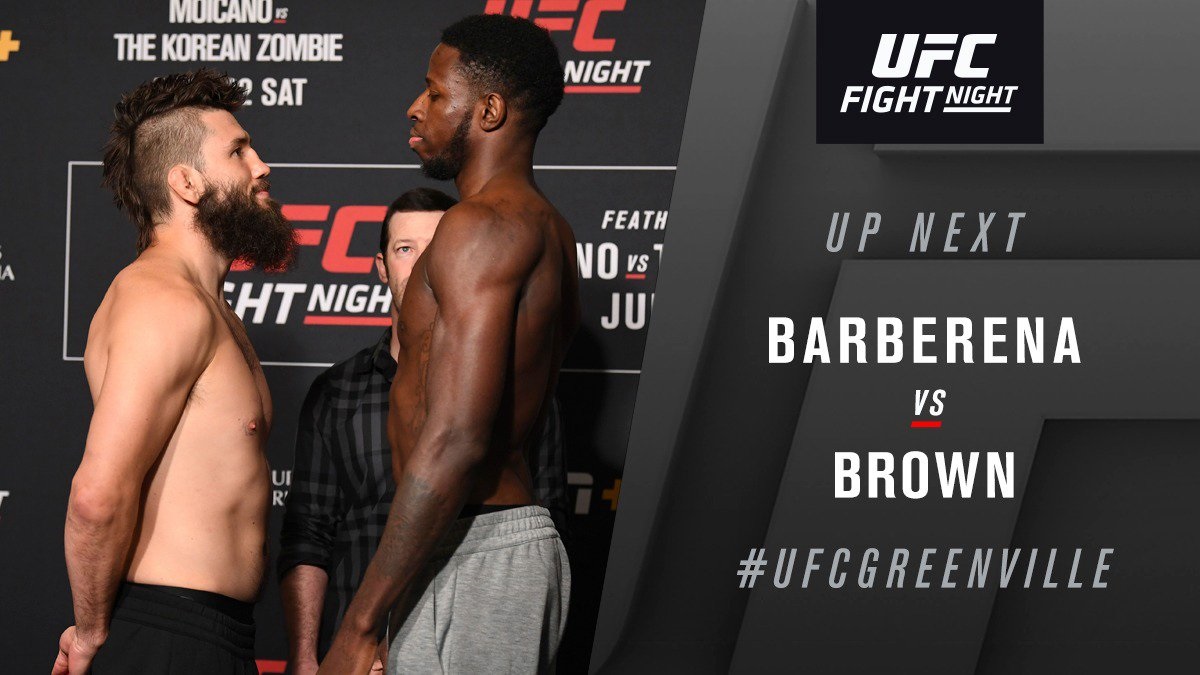 UFC Fight Night 154 Results - Randy Brown Stops Bryan Barberena in Round 3 via TKO -