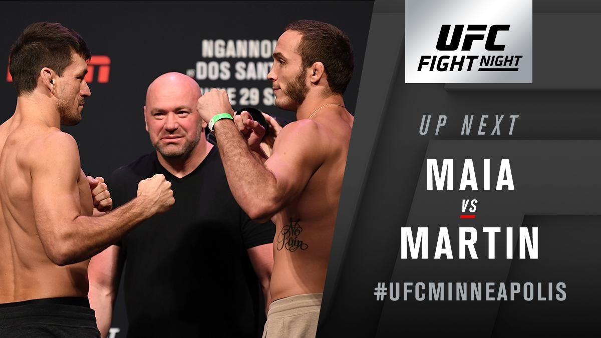 UFC on ESPN 3 Results - Demian Maia Dominates Anthony Rocco Martin, Wins via Unanimous Decision -
