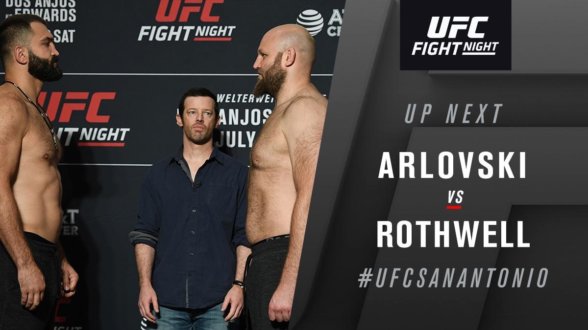 UFC on ESPN 4 Results - Andre Arlovski Batter's Ben Rothwell, Wins Rematch via Unaimous Decision -