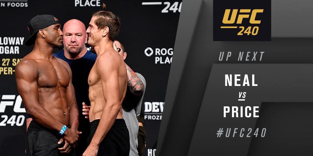 UFC 240 Results - Geoff Neals Ground and Pound Earns Him a TKO Win in Second Round -