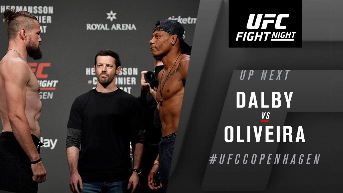 UFC Fight Night 160 Results - Nicolas Dalby Scores a Big Win in His UFC Return Against Charles Oliveira -
