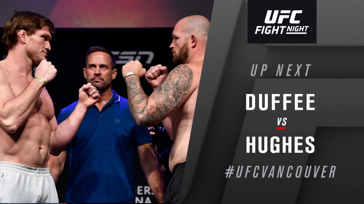 UFC Fight Night 158 Results - Todd Duffee vs. Jeff Hughes Ends in a No Contest Due to Accidental Eye Poke -