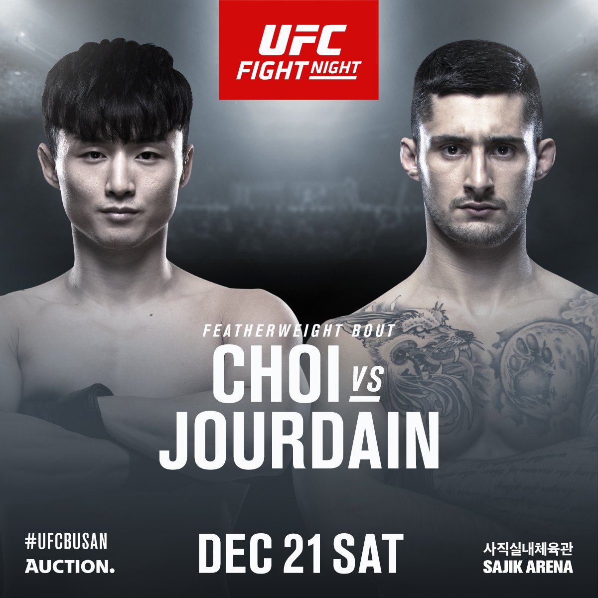 UFC Fight Night: Ortega vs The Korean Zombie tickets now on sale, featherweight bout Dooho Choi vs Charles Jourdain added - UFCBusan