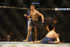 James Vick is embarassed for getting knocked out by an up kick from Niko Price - James