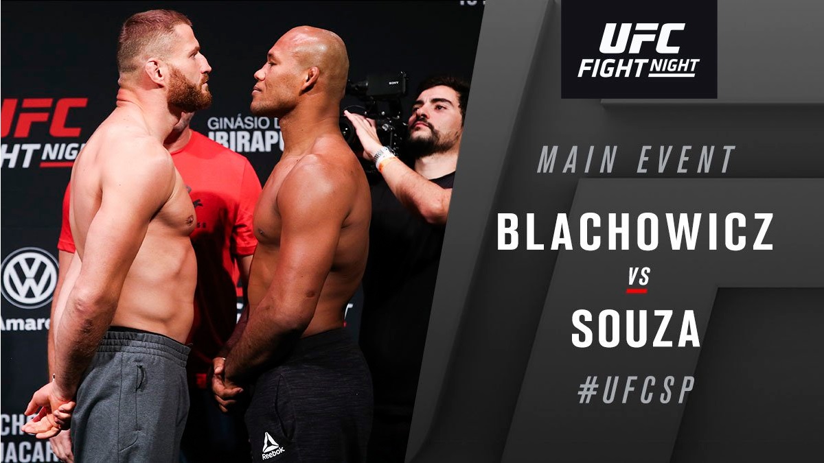 UFC Fight Night 164 Results - Jan Blachowicz Edges Ronaldo Souza in a Lackluster Main Event Performance -