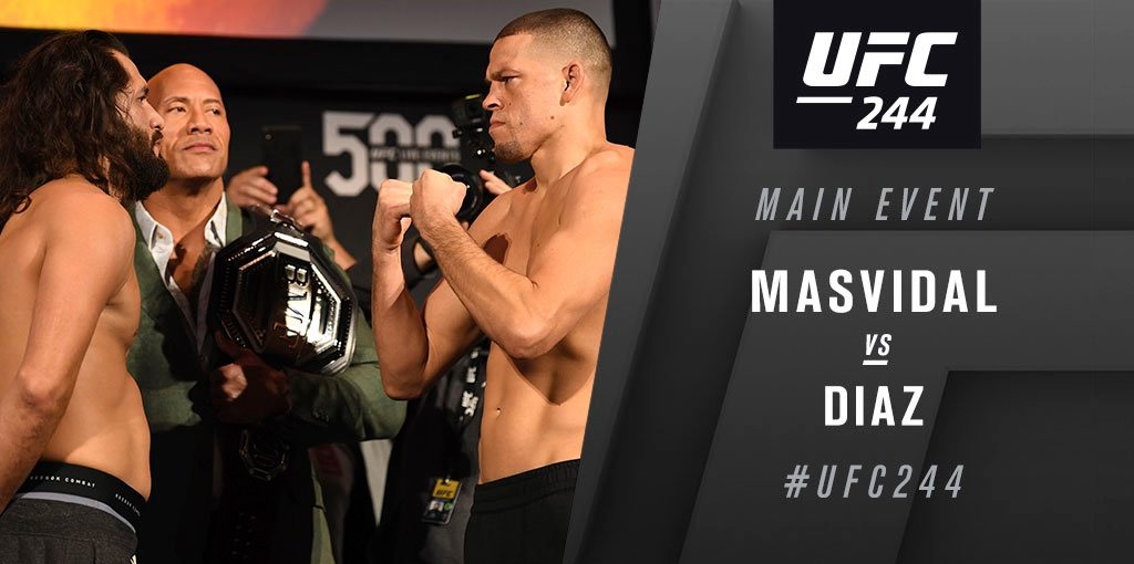 UFC 244 Results - Jorge Masvidal Outworks Nate Diaz, But the Fight Ends in A Controversial Doctor Stoppage -