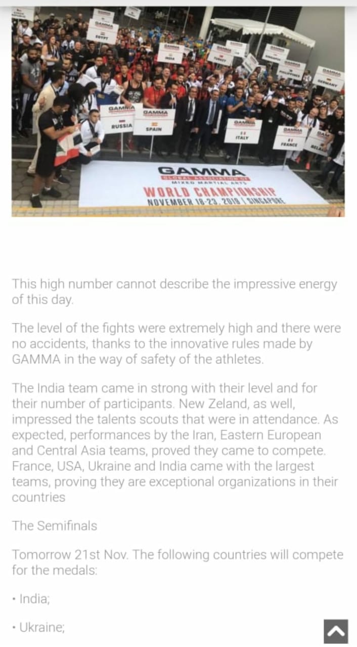Impressive showing by Team India at the GAMMA World Championship. - GAMMA World Championship