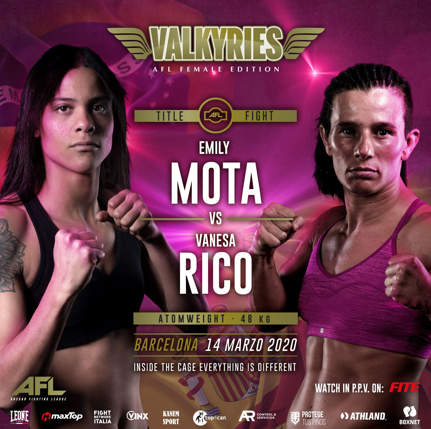 AFL Valkyries - Europe's First Major All-Female MMA Event -