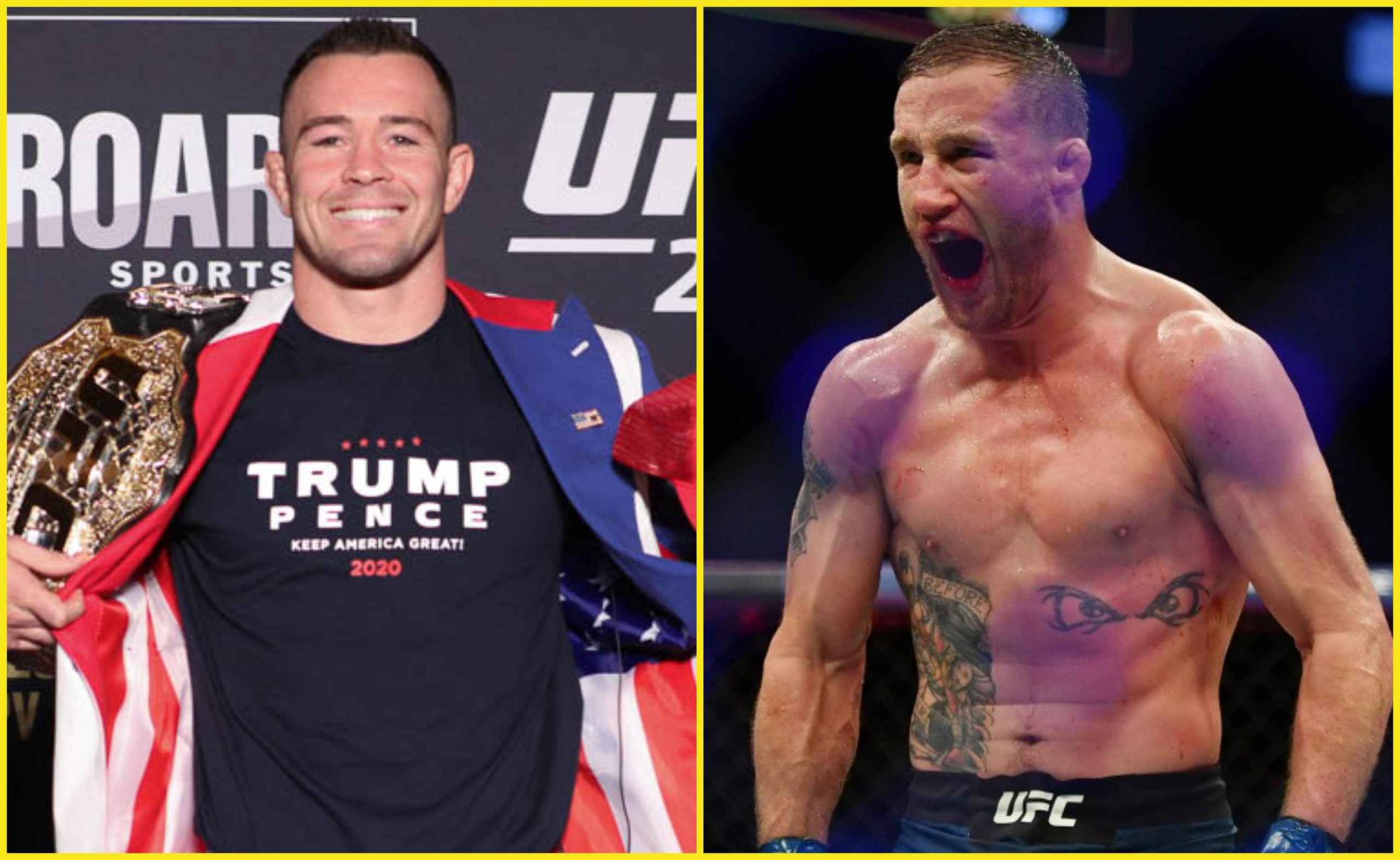 Justin Gaethje Colby Covington