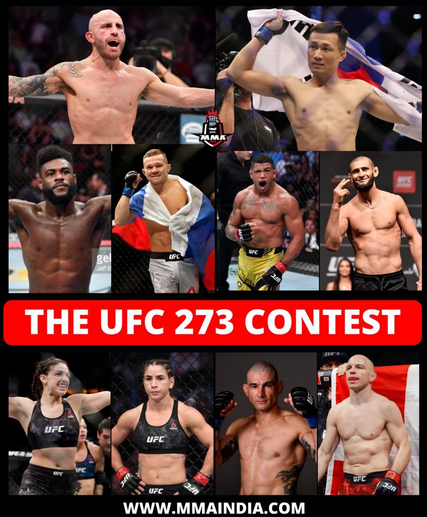 UFC 273 : Alexander Volkanovski vs The Korean Zombie | MMA INDIA SHOW Contest - UFC 273