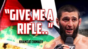 Khamzat Chimaev says he wants to go to Palestine and fight in UFC 294 post-fight speech